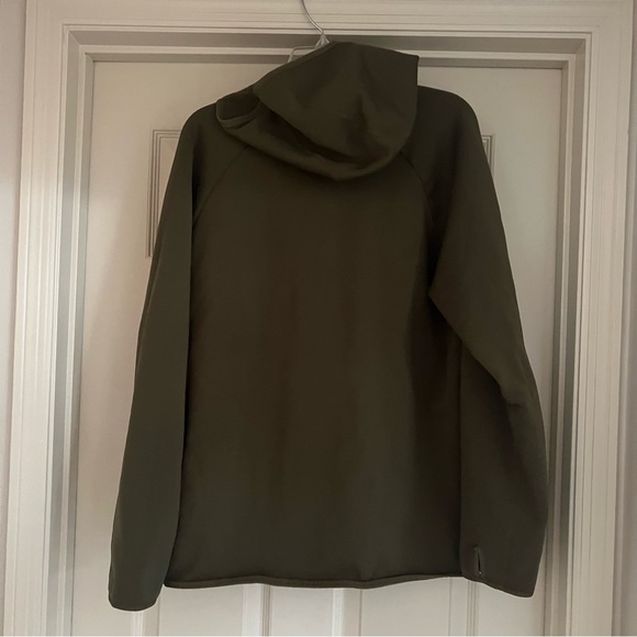 REI Co-Op Hoodie Men Large Olive Green Full Zip Outdoor Hiking Camping Pockets - Picture 2 of 6